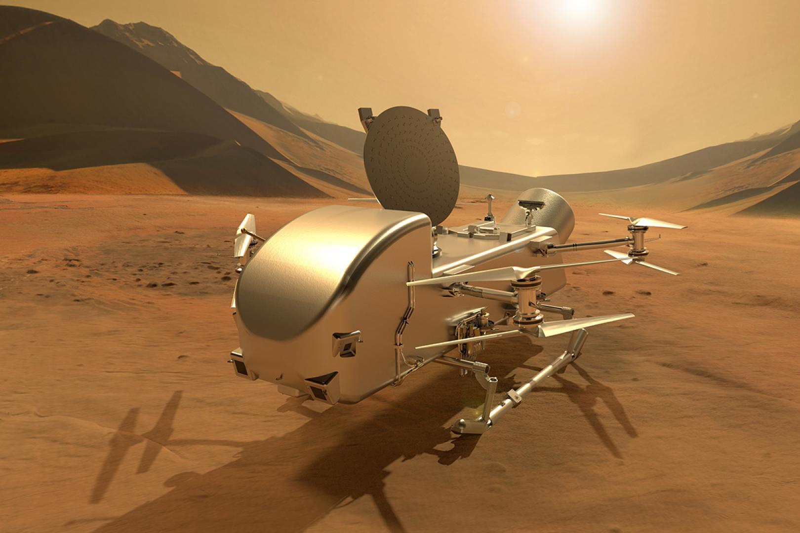 Dragonfly: la NASA prepara una aeronave nuclear que volará sobre Titán, la misteriosa luna de Saturno